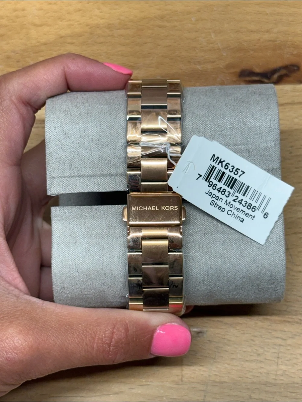Michael Kors Rose Gold Bracelet Watch with Logo Clasp